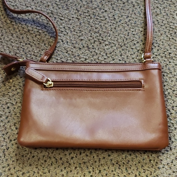 Brown with gold hardware small crossbody purse - Picture 6 of 8